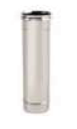 Canna Fumaria - Modulo lineare inox h.500 utile 440 in accio inox A.316 Ø 80