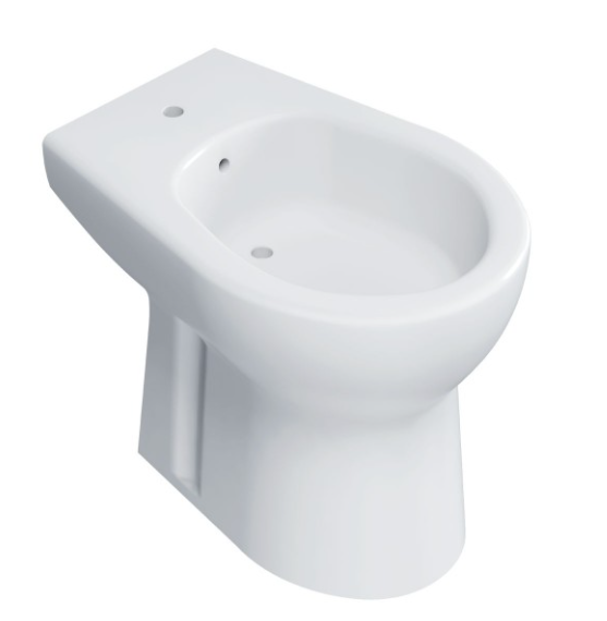 Bidet a terra in ceramica bianca serie Orchidea