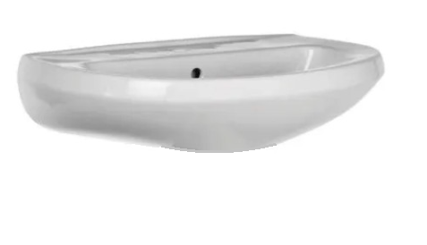 Lavabo in ceramica bianca serie Tris 64 cm (colonna esclusa)