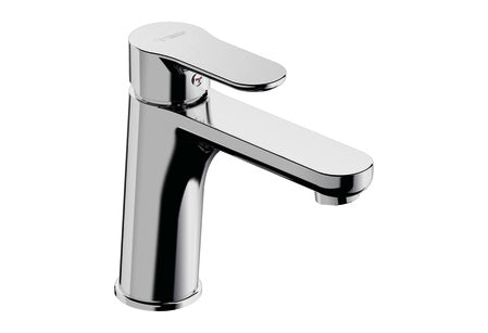 Miscelatore monocomando medio cromato per lavabo con bocca lunga Tiemme serie Eleven