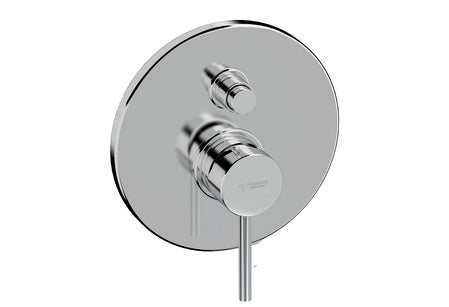 Miscelatore monocomando da incasso cromato per doccia/vasca con deviatore 2 uscite Tiemme serie Fly Pin