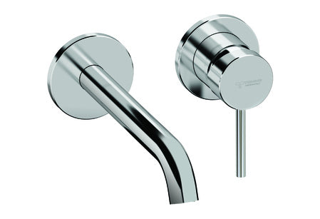 Miscelatore monocomando da incasso cromato per lavabo Tiemme serie Fly Pin