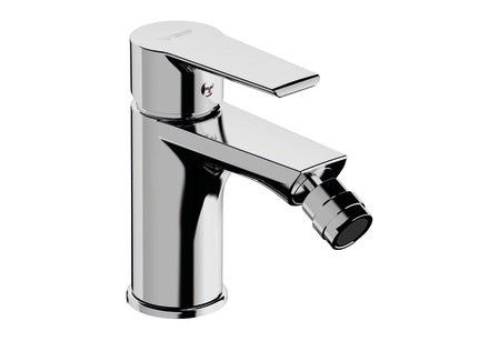 Miscelatore monocomando cromato per bidet Tiemme serie Ten