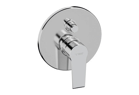 Miscelatore monocomando da incasso cromato per doccia/vasca con deviatore 2 uscite Tiemme serie Ten