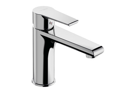 Miscelatore monocomando medio cromato per lavabo con bocca lunga Tiemme serie Ten