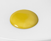 Copripiletta gialla in argilla refrattaria e piletta click clack per Index Feel e Snob 2.0