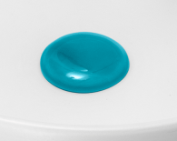 Copripiletta turchese in argilla refrattaria e piletta click clack per Index Feel e Snob 2.0