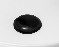 Copripiletta nera in argilla refrattaria e piletta click clack per Index Feel e Snob 2.0