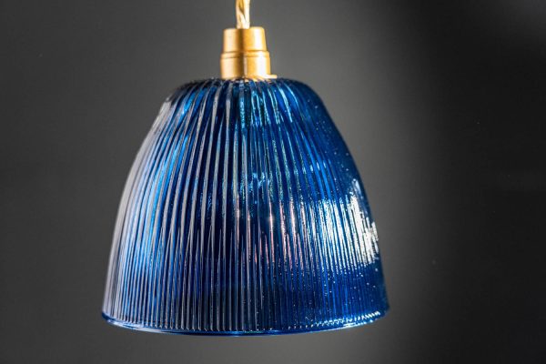Jubilee Light Lampada colore profondo blu Ø 16 in vetro veneziano 100% italiano