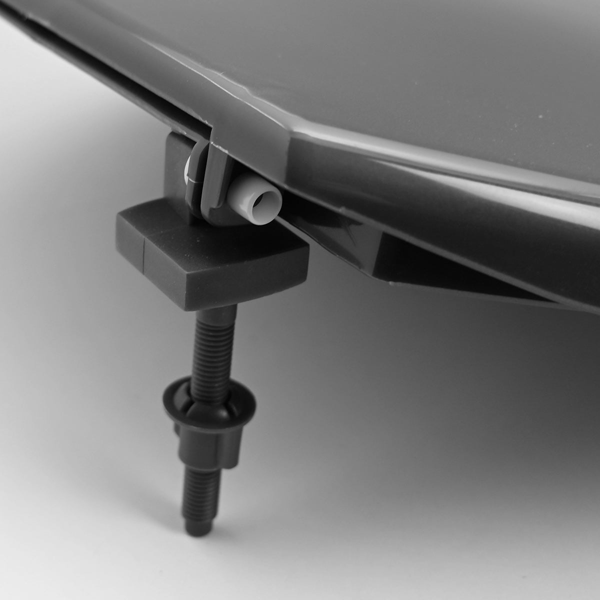 Tavoletta wc in pp grigio - cerniere acc ix