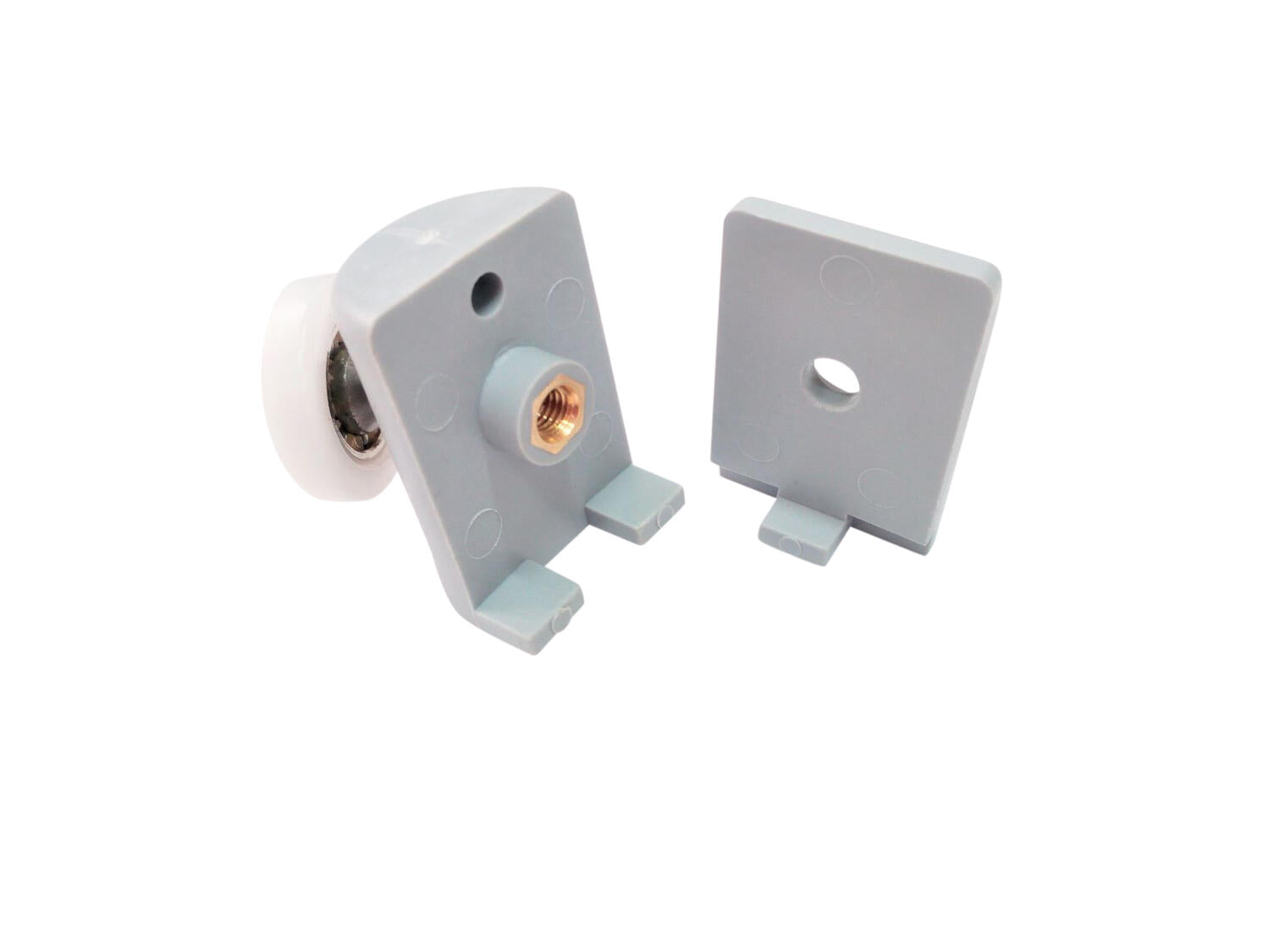 Rotelle per box doccia: R700/10 (1738) Gruppo scorrimento tondo grigio - PZ 1