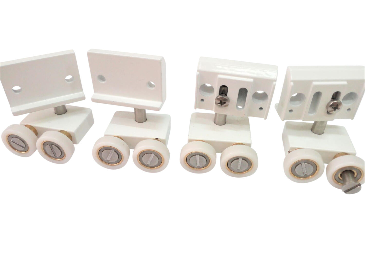 Rotelle per box doccia: R700/11 (216) Gruppo scorrimento tondo bianco - PZ 4