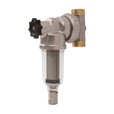 Defangatore filtro magnetico ruotabile per pompe di calore e caldaie con valvola di chiusura impianto