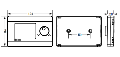 SILVER TA S - Termostato ambiente digitale a parete