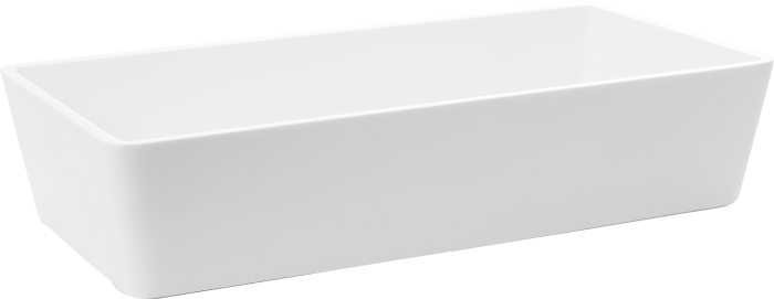 Slash Big Basin Lavabo in resina 62,5 x 32,5 x h.13 cm Bianco