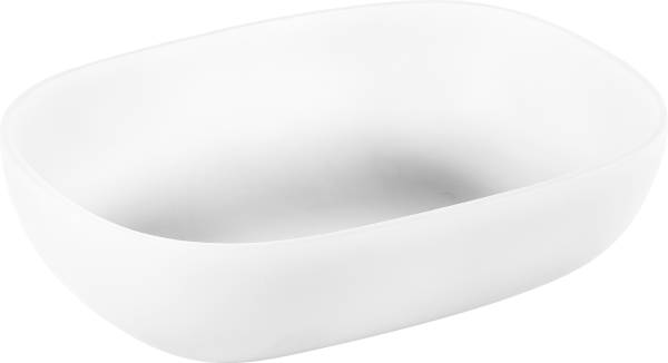 Snob 2.0 Lavabo in resina Bianco 55 x 40 x 16 h cm