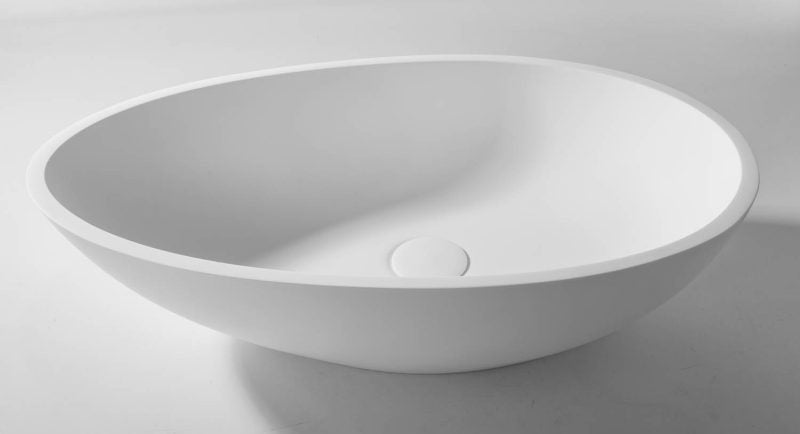 Uovo Lavabo in resina 60 x 35 x 16 h cm