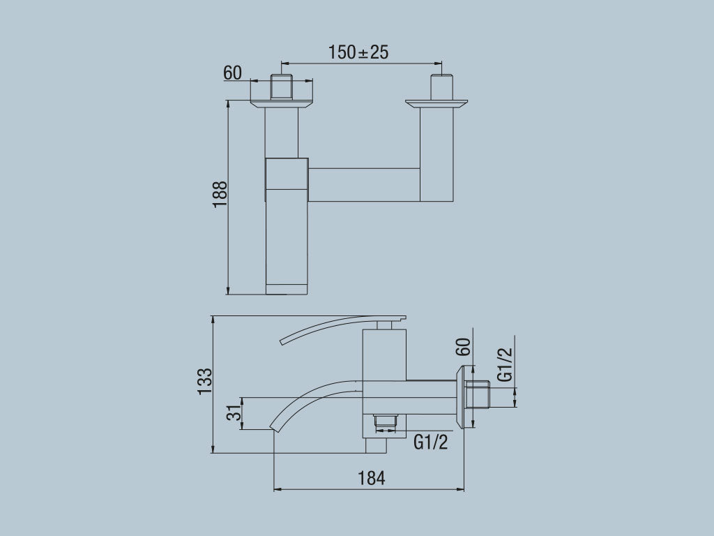 Miscelatore vasca con microfono doccia JACUZZI . mod GLINT