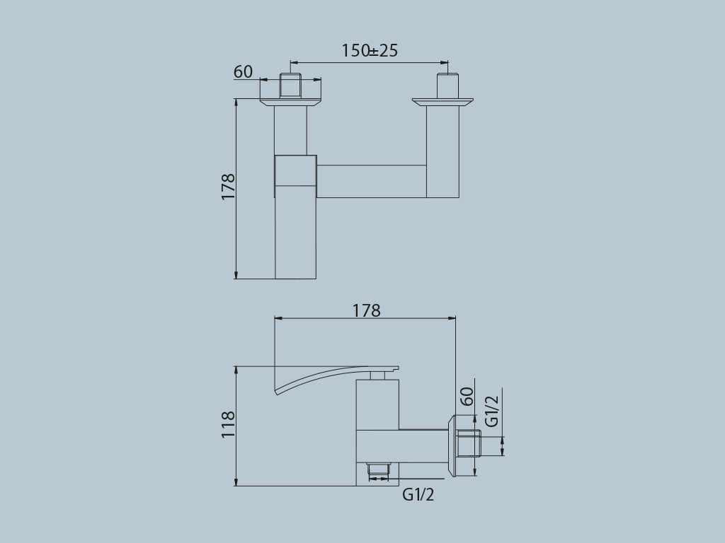 Miscelatore doccia esterno JACUZZI . mod GLINT
