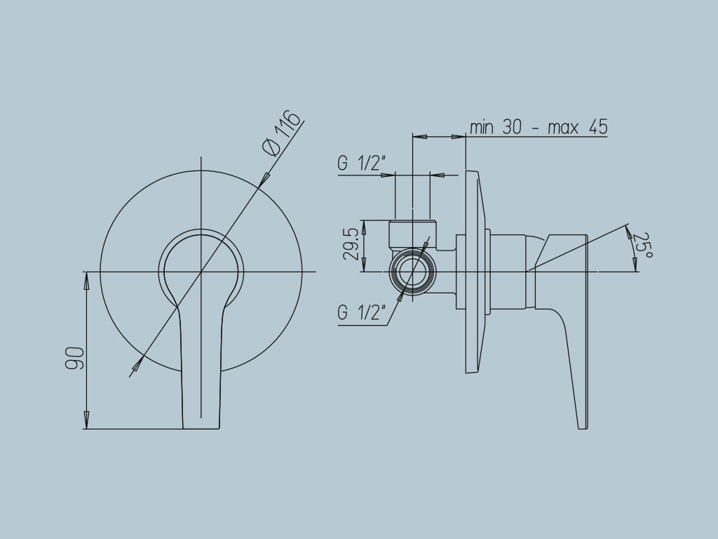 Miscelatore doccia incasso JACUZZI . mod MOONLIGHT