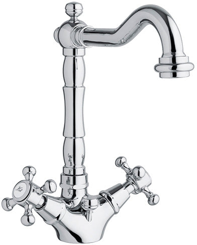 Rubinetto lavabo con scarico automatico 1.1/4 GABOLI LUIGI.mod DUETTO