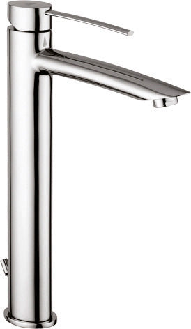 Rubinetto per Lavabo alto 330 mm. con scarico automatico 1.1/4 PAFFONI.mod BERRY