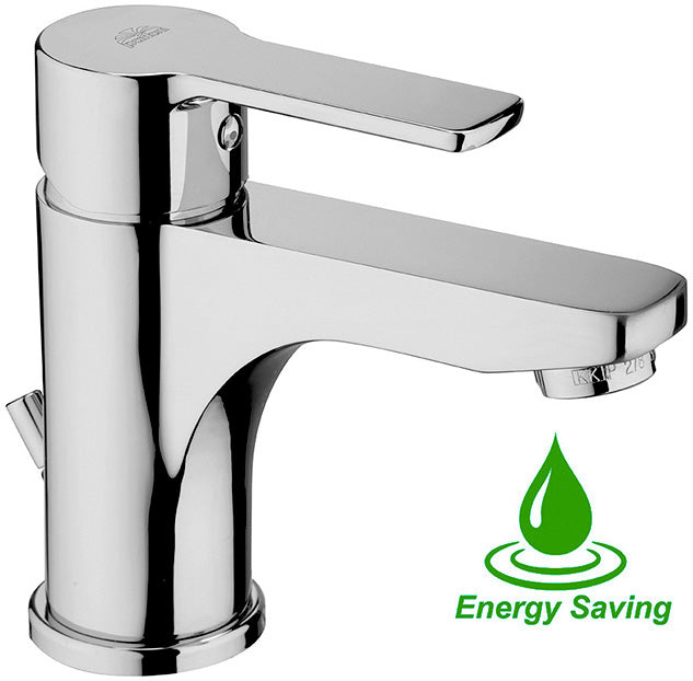 Rubinetto Lavabo con cartuccia water and energy saving e con scarico automatico 1.1/4 PAFFONI.mod RED