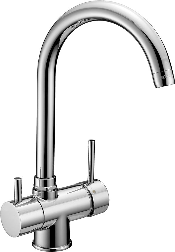 Rubinetto lavello cucina bocca alta con vitone ceramico GABOLI LUIGI - MOD.