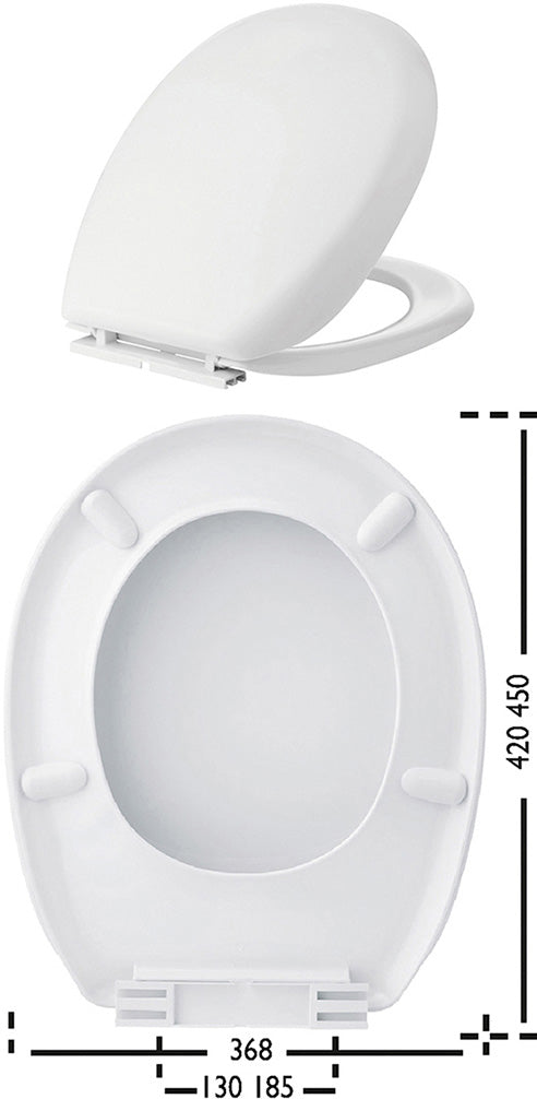 Copriwater Universale. X: 368mm / Y: 420mm / Z: 130-185mm