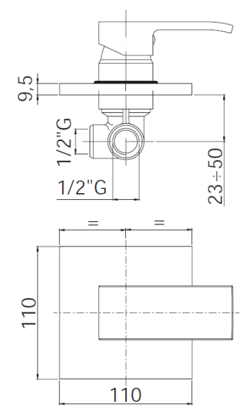 Miscelatore incasso doccia PAFFONI. mod LEVEL