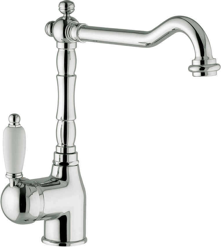 GRUPPO MONOFORO LAVELLO CON CANNA ANTICATA ORIENTABILE CROMO GABOLI LUIGI - MOD. IMPERIAL