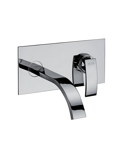 Rubinetto lavabo a muro c/piastra JACUZZI . mod GLINT
