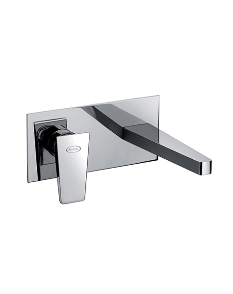 Rubinetto lavabo a muro c/piastra orizzontale JACUZZI . mod BEAM
