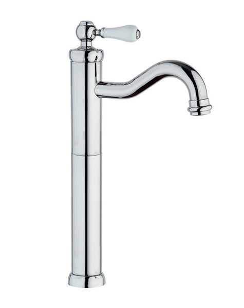 Rubinetto per lavabo alto monoforo con scarico 1”1/4 cromo JACUZZI . mod TOSCA