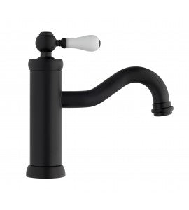 Rubinetto per lavabo monoforo con scarico 1”1/4 - NERO JACUZZI . mod TOSCA