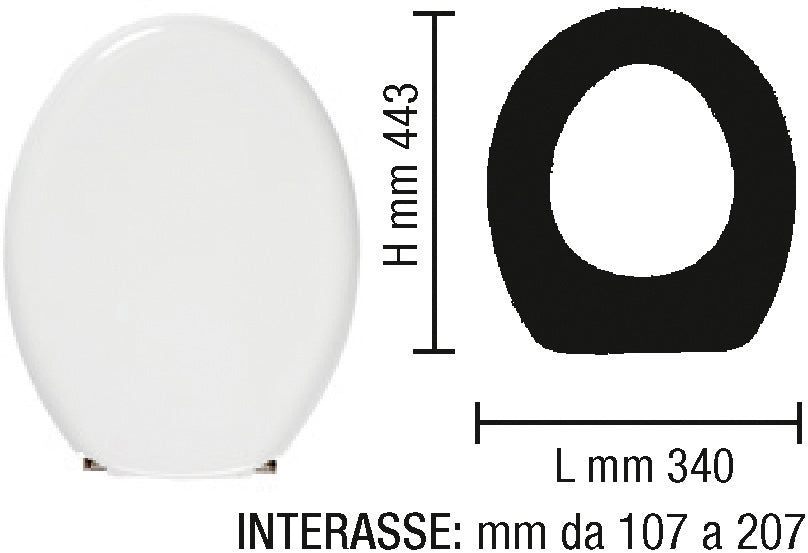 COPRIVASO ADATTABILE X MM 340 - Y MM 443 - Z MM 107-207