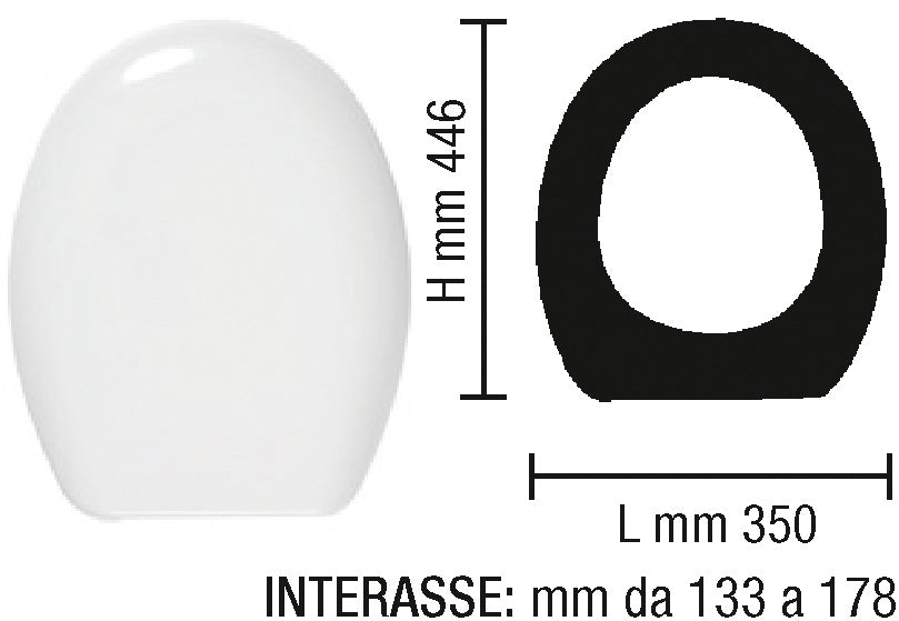 COPRIVASO ADATTABILE X MM 350 - Y MM 446 - Z MM 133-178