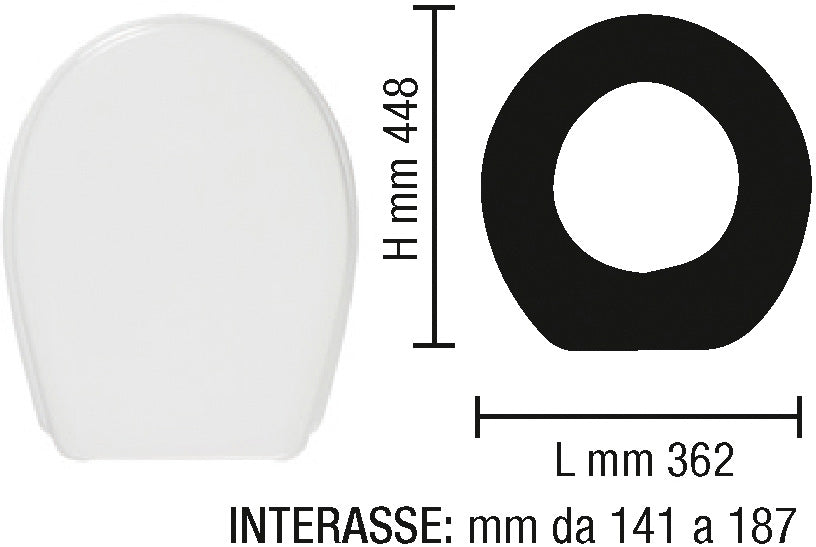 COPRIVASO ADATTABILE X MM 362 - Y MM 448 - Z MM 141-187