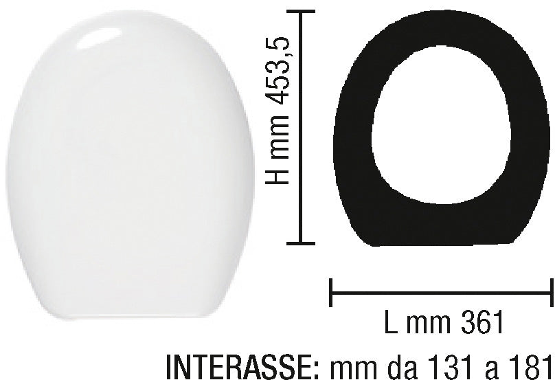 COPRIVASO UNIVERSALE X MM 361 - Y MM 454 - Z MM 131-181