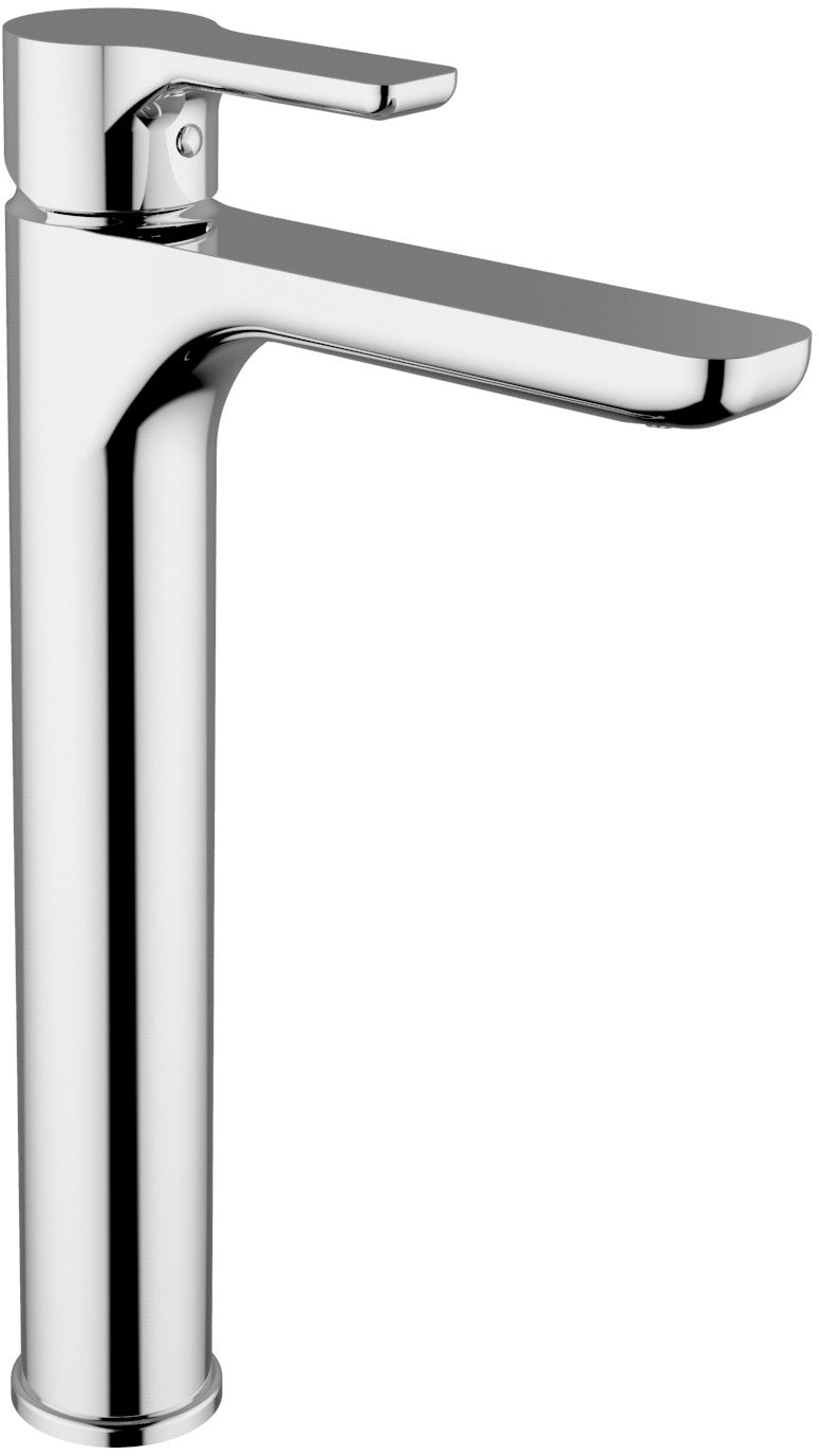 Rubinetto per Lavabo alto con piletta click-clack MIXTECH.mod ONDA