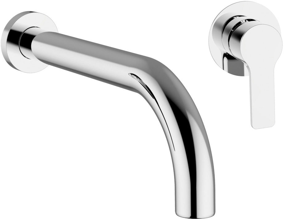 Rubinetto Lavabo incasso 2 pezzi con piletta click-clack MIXTECH.mod ONDA