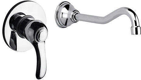 Rubinetto Lavabo incasso a parete 2 pezzi MIXTECH.mod BORA