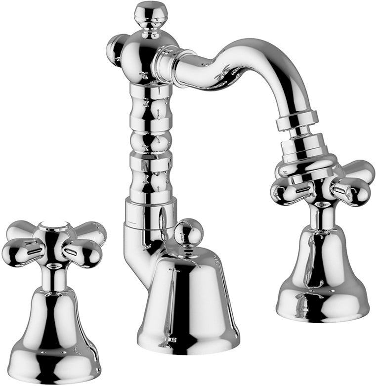 Rubinetto per Bidet 3 fori bocca tubo con scarico automatico 1.1/4 MIXTECH.mod SCIROCCO