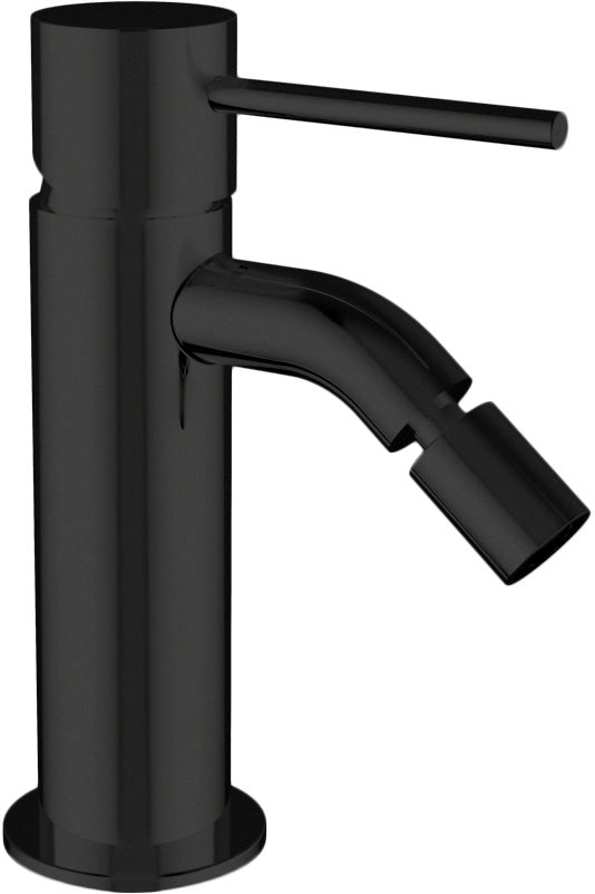 Rubinetto Bidet nero opaco con scarico automatico 1.1/4 MIXTECH.mod TRAMONTANA 25 -