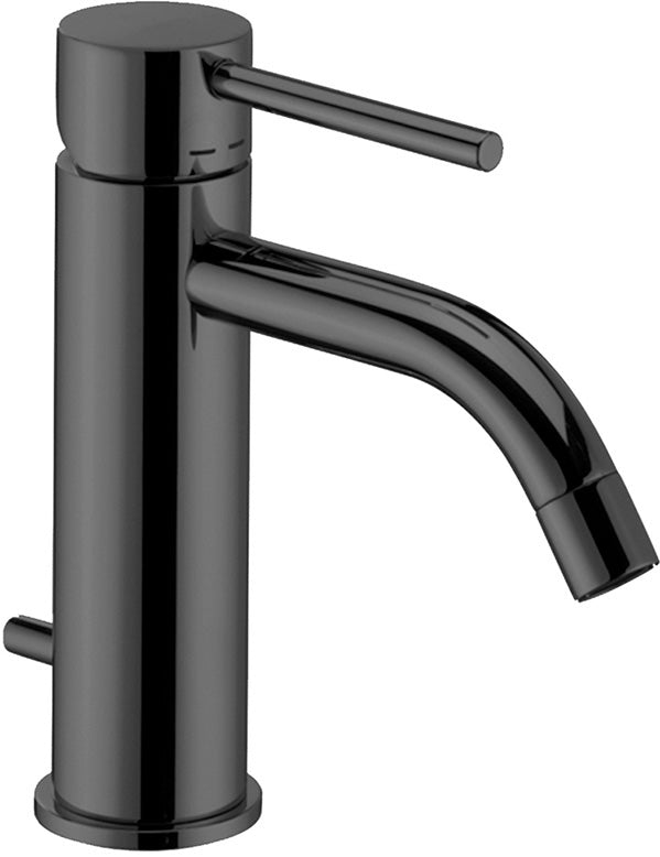Rubinetto Lavabo con scarico automatico 1.1/4 PAFFONI.mod LIGHT NERO OPACO