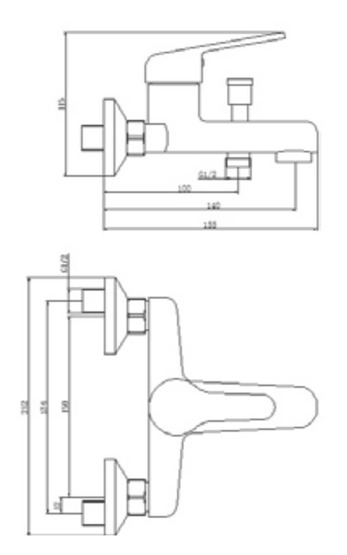 Rubinetto Vasca con doccino MIXTECH.mod VENUS