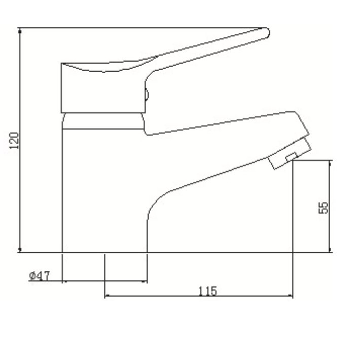 Rubinetto per Lavabo con scarico automatico 1.1/4 MIXTECH.mod MIDI