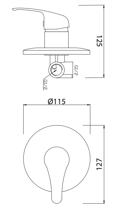 Miscelatore Incasso doccia MIXTECH.mod SPEED