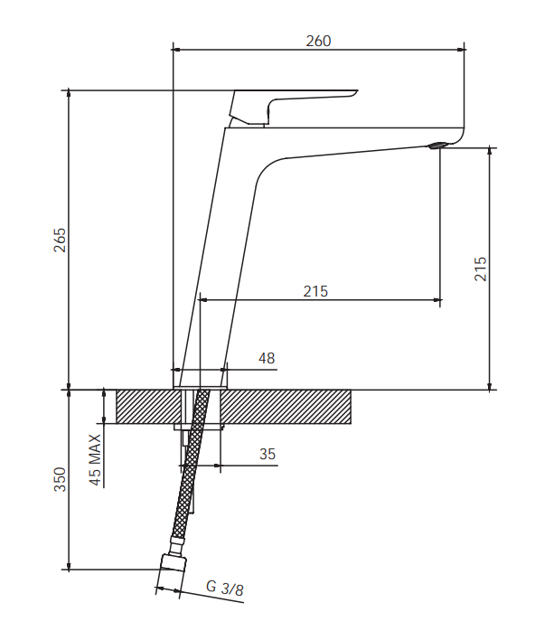 Rubinetto bidet con scarico automatico 1.1/4 MIXTECH.mod STELLA