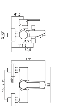 Miscelatore Vasca con microfono doccia PAFFONI.mod RED
